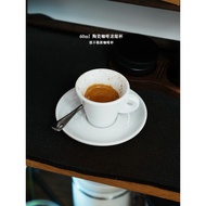 60ml Espresso Cup Naples Coffee Cup White Ceramic European Simple Espresso Cup