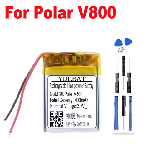 3.7V 400mAh Li-Polymer Battery For Polar V800 Sport Watch Accumulator +Tools