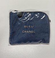 Chanel Bleu de Chanel 牛仔布卡包/散子包/零錢包/chanel parfums香水贈品