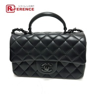 香奈兒 KEXA**** Matelasse 20 菱格紋 CC Coco 標誌TOP手柄 So Black 手提包