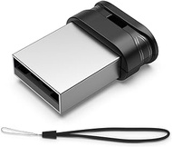 RAOYI 64GB USB Flash Drive, USB 2.0 Mini Fit Memory Stick Ultra Slim Thumb Drive Jump Drive Zip Drive Pen Drive with Lanyard-Black