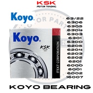 KOYO BEARING ENGINE ORIGINAL JAPAN  6205 6304 6322 6305 6306 6303 6301 6300 6204 6203 6202 6201 6000