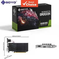 SOYO GeForce GT710 2GB DDR3 Low-Profile Graphics Card, GK208 GPU, Passive 0dB Heatsink, 64-Bit, HDMI