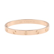 【二手】卡地亞 Love 手鐲，腕圍 15 厘米，K18PG（玫瑰金），女士 Love 手鐲，二手 A