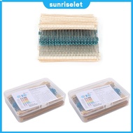 [New] 300/600pcs Metal Film Resistor Pack Assorted Kit 30 Kinds Metal Film Resistance Assortment Kit
