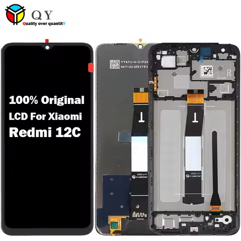 Original 6.71" LCD Display Touch Screen IPS LCD Screen for Xiaomi Redmi 12C Digitizer Full Assembly 