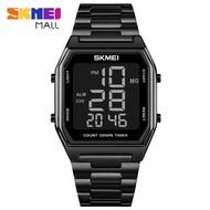 SKMEI 1735 Men Fashion Business Dual Time Watch Retro Casual 30m Waterproof Wristwatch