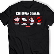 ADULT LIFE WORDS T-SHIRT 2