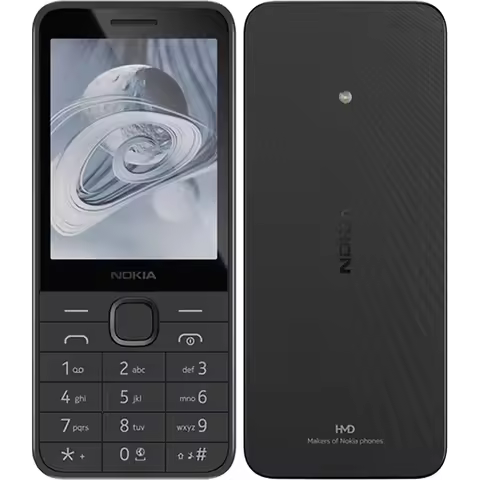 Nokia 215 2024 4G Used Phone 2.8-inch 2SIM 1450mAh MP3 FM Radio LED Flashlight Type-C Physical Butto