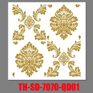 [ราคาส่วนลด ถูกที่สุด]1PCS 70x70cm วอลเปเปอร์ติดผนัง 3D แผ่นใหญ่ มีกาวในตัว กันน้ำ สติกเกอร์ติดผนัง 