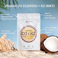 Direct sales of Vitamin d3+k2 300 Softgels Dietary Supplement Vitamin D3 K2 Supplement Softgel Halal