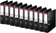 Esselte Standard 10 x Black Lever Arch Files 75mm Spine A4 PP 320250