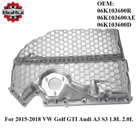 OEM 06K103600R 06K103600AE 06K103600D Car Aluminium Lower Engine Oil Pan For 2015-2018 VW Golf GTI A