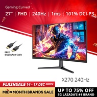 PRISM+ X270 27 240Hz 1ms 1500R Curved Adaptive-Sync Ready Gaming Monitor [1920 x 1080]