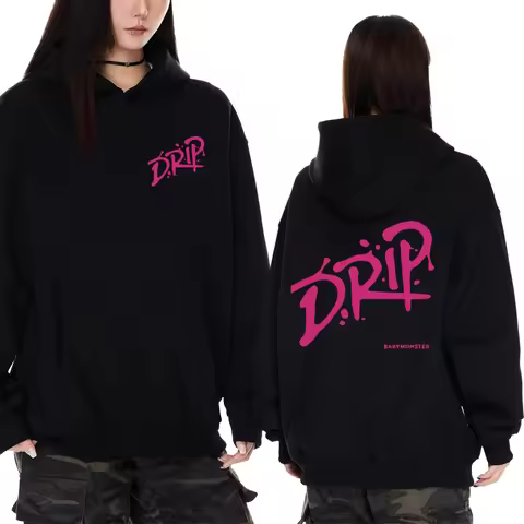 Music Group Babymonster Drip album Tour 2025 Hoodie Men women Autumn Winter trend Y2k Sweatshirt Uni