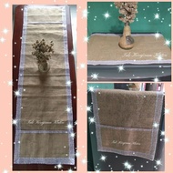 Refrigerator cover / refrigerator cover / burlap refrigerator cover / burlap cloth refrigerator cove