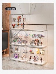 HAS-0987 包郵 手辦樂高展示櫃亞克力模型玩具收納盒陳列家用透明仿玻璃積木架子