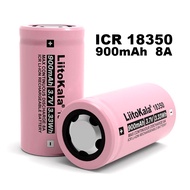 Liitokala ICR 18350 900mah 8A 3.7V Li-ion Rechargeable Battery