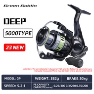[WVFF] BEARKING Brand GP 1000-7000 series 5.2:1 Fishing Reel Drag System 6-10Kg Max Power Spinning W