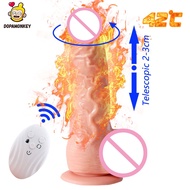 DopaMonkey Vibrator Telescopic swing Dildo Wireless remote heating penis Sex Toy for Woman SuctionG-Spot