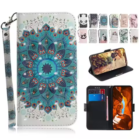 Painted Flip Leather Magnetic Case for OPPO Reno 6 5 4 Pro Plus Reno4 Lite 5K 4 Z 5z 5G 4G Phone Cov