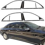 Window Trim Chrome Delete Blackout Overlay Pre-Cut Genuine Vinyl KK for Mercedes Benz S Class W222 2