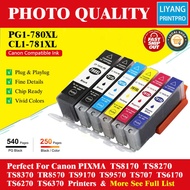 (HD1) PGI 780 CLI 781 Ink Cartridge Compatible for Canon TS8170 TS8270 TS9170 TS9570 TR8570 TS8370