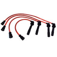 New 4Pcs Spark Plug Ignition Wires Set For Mitsubishi Eclipse 4G61 4G63 4G64