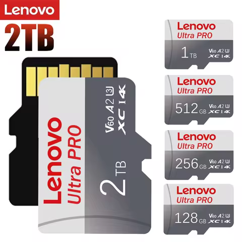 Lenovo 2TB Memory Card V60 4K Micro TF SD Card Waterproof SD Card 1TB 512GB 256GB 128GB Loop Recordi