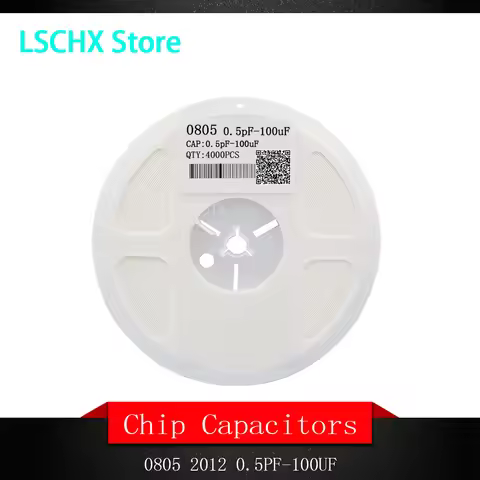 1 reel 0805 SMD Chip Multilayer Ceramic Capacitor 0.5pF - 47uF 10pF 22pF 100pF 1nF 10nF 100nF 0.1uF 