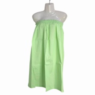 Ready stock facial gown for beauty spa cotton material