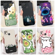 Casing For Tecno Pop 4 Lte Phone Case Lovely Astronaut Cartoon Soft Silicone Back Cover For Tecno Po