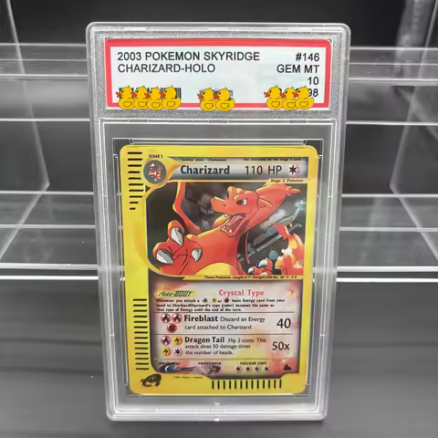 DIY PTCG Rating Card Collection Card 2003 CHARIZARD-HOLO Copy 10Points Rating Card Card Anime Game C