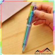 - 6-in-1 Multi-Colored Ballpoint Pen -