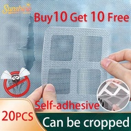 20pcs Window Screen Repair Tape Fiberglass Screen Tape Mesh Repair Adhesive Screen Patch Repair Kit