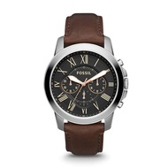 Fossil Mens Grant Chronograph Brown Leather Watch FS4813 for Men