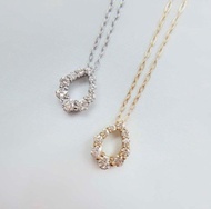 日本製 18k(黃k金)水滴真鑽(21分)項鍊/鑽石頸鍊