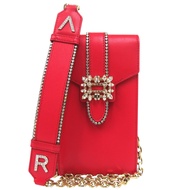 Roger Vivier Bijou 皮革RED手機袋單肩包，0353 [二手] Roger Vivier