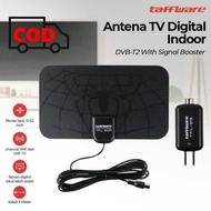 Baru Antena Tv Digital Indoor Dvb-T2 Vhf Uhf 25Db Kabel 3 Meter Dengan