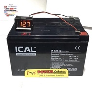 Ical Battery 12V 14AH + Digital Volt Meter