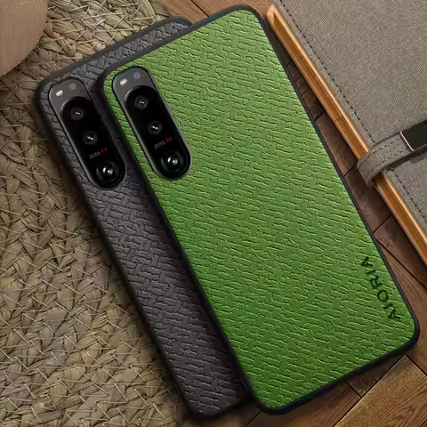 Suitable for Sony Xperia 5 III II IV V Pro-I XZ3 bamboo woven texture pattern design simple phone