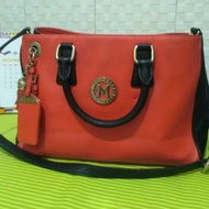 tas metrocity merah second original