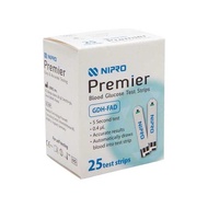Que thử đường huyết Nipro Premier ( Hộp 25 que) Date mới nhất