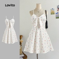 Casual Ditsy Floral Lace Up Dress for Women L123ED777