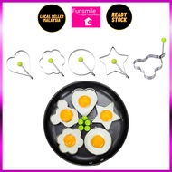 Fried Egg Shaper/Omelette Maker/ Egg Mould/ Egg Frying Ring/ Pancake Mould Mold/Goreng Telur Form Mo