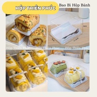 50 Roll Cake Boxes with Transparent Lid + Fork | Box HT-777 / HT-321 For Rolled Cakes, Mousse, Mini 