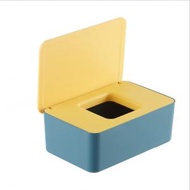 全城熱賣 - 【藍黃色】簡約 多功能 可摺 紙巾盒 | 口罩盒、儲物盒、收納盒、廁紙盒、抽紙盒