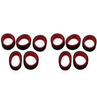 Pasotim 10Pcs 2-Color RC Transmitter Steering Wheel Foam Grip Hand Wheel Sponge for Futaba 3Pv 4Pls 