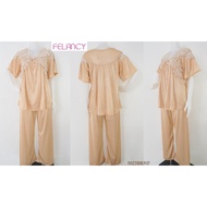 Sleepwear Set Women's Clothing with Long Pants FELANCY Size M Mix Lace Premium Smooth Soft Underwear