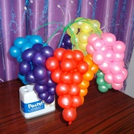 [Ready Stock] Children's balloon grass apple balloon Special Green magic Long balloon grass Leaf gra